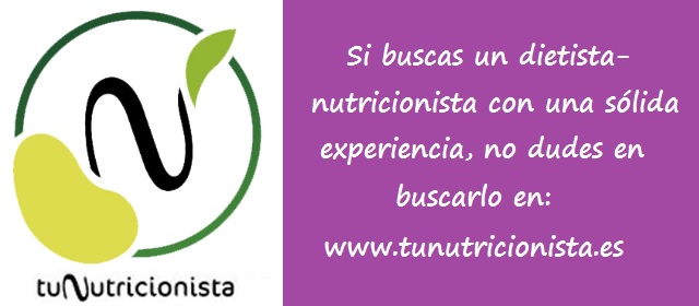 Izda: Logo Tu Nutricionista. Drcha: Enlace a dicha web